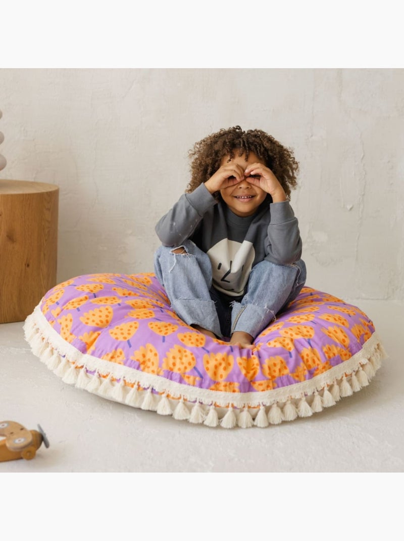 Grand coussin de sol pour enfants avec motif éclatant Multicolore - Kiabi