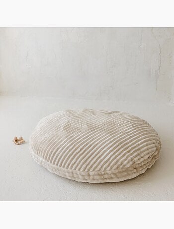 Grand coussin de sol pour enfants en tissu doux style velours côtelé minky