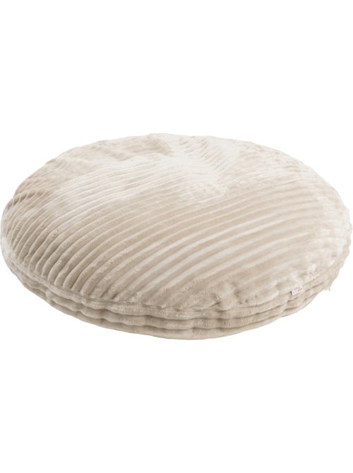 Grand coussin de sol pour enfants en tissu doux style velours côtelé minky - Kiabi