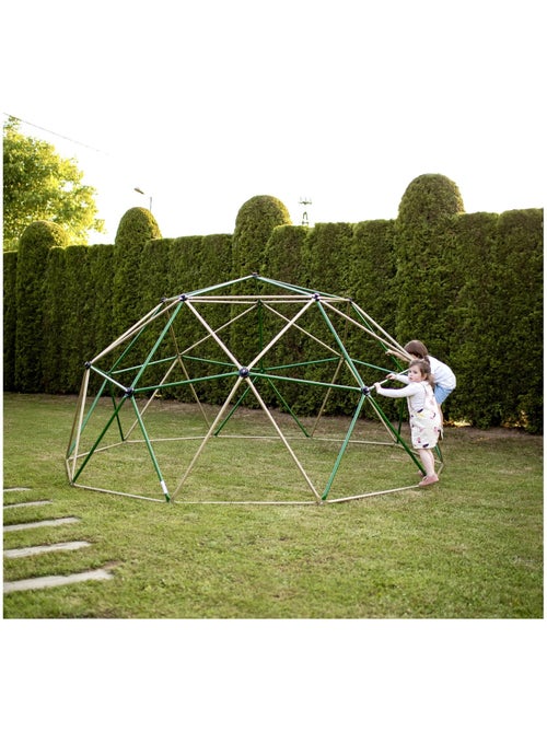 Grand Dôme d'Escalade HyperMotion Ø3,7m Acier Galvanisé- Jeu de Jardin Max 350kg - Kiabi Grand Dôme d'Escalade HyperMotion Ø3,7m Acier Galvanisé- Jeu de Jardin Max 350kg - Kiabi