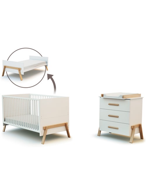 Grand duo 3 tiroirs en bois canaille - Kiabi Grand duo 3 tiroirs en bois canaille - Kiabi