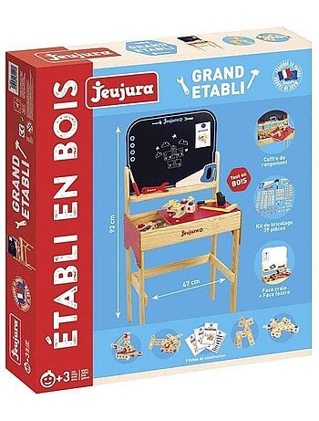 Grand établi en bois