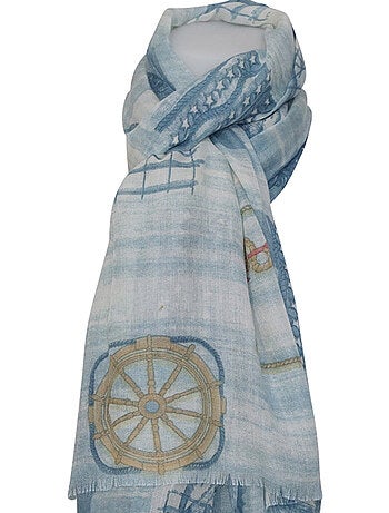Grand foulard marin