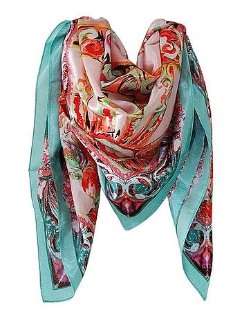 Grand foulard polysatin INAYA