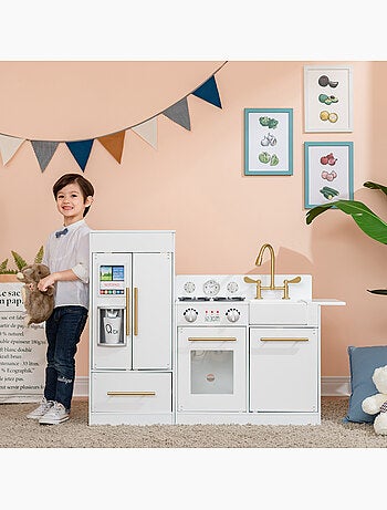 Grand jeu de cuisine en bois pour enfant