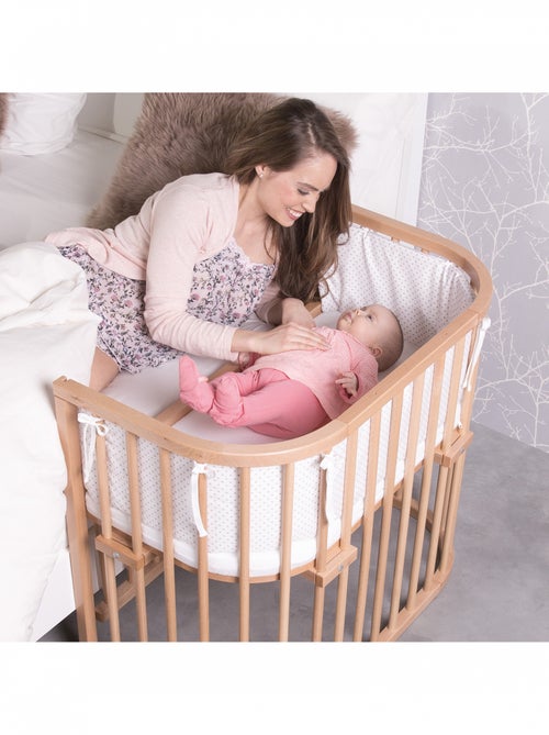 Grand Lit berceau Cododo en Bois Naturel avec matelas - Maxi Comfort + - Kiabi