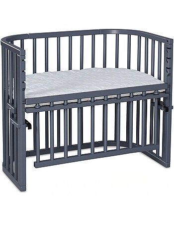 Grand Lit berceau Cododo Gris avec matelas - Maxi Comfort +