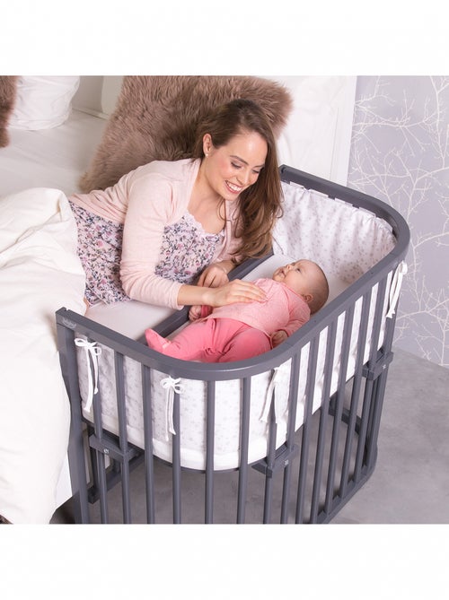 Grand Lit berceau Cododo Gris avec matelas - Maxi Comfort + - Kiabi