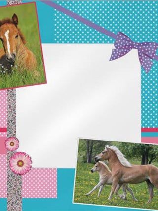 Grand miroir chevaux