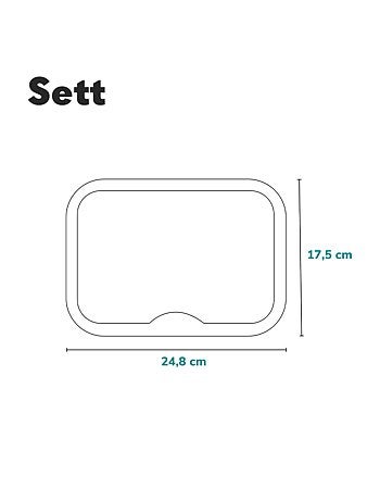Grand miroir de voiture pour bébé LIONELO Sett - 360° - 24,8 x 17,5 cm