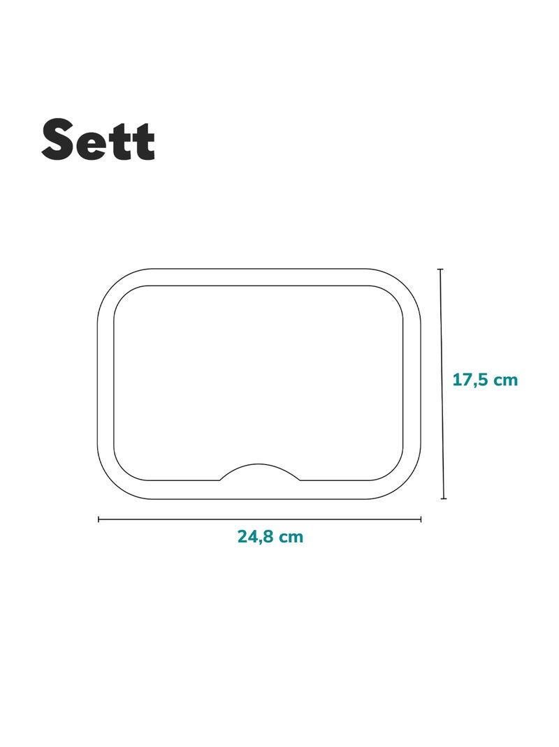 Grand miroir de voiture pour bébé LIONELO Sett - 360° - 24,8 x 17,5 cm Noir - Kiabi