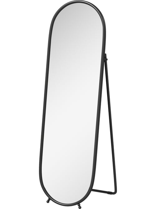 Grand miroir oval sur pied ou mural - Kiabi