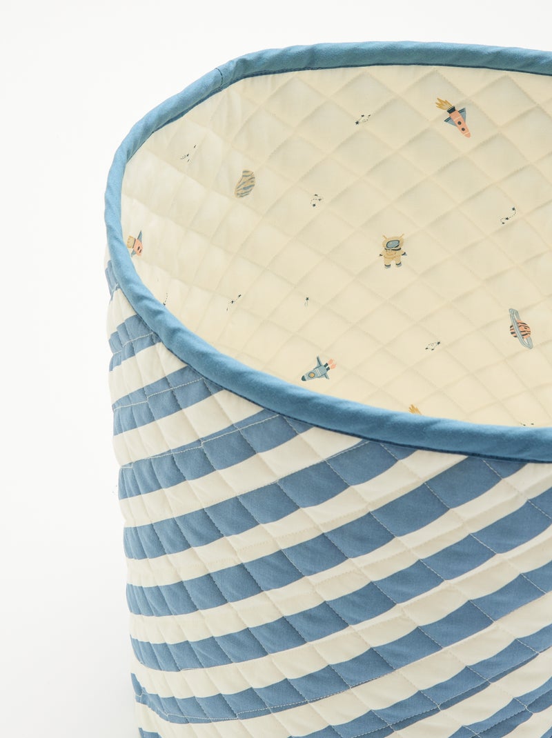 Grand panier de rangement Bleu - Kiabi