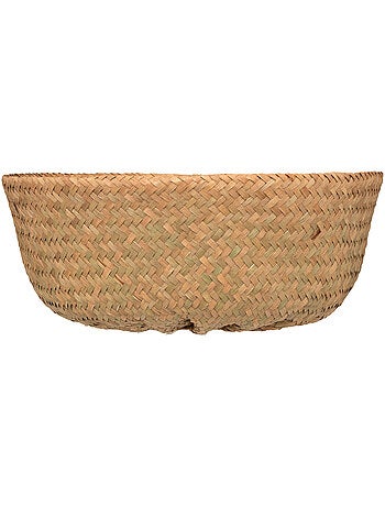 Grand panier rond en osier tressé à poignées SEAGRASS