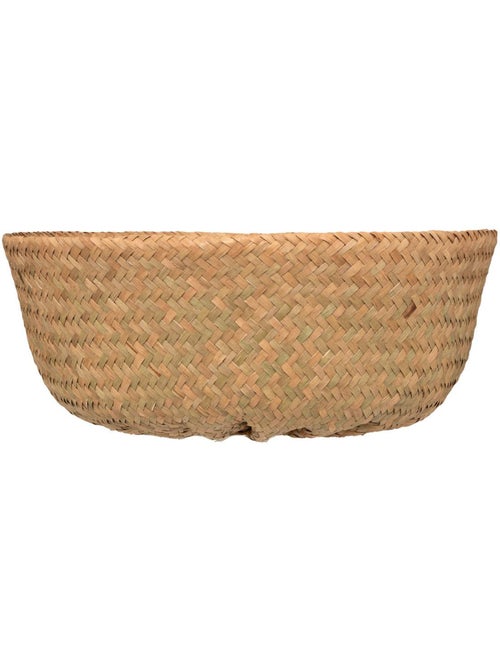 Grand panier rond en osier tressé à poignées SEAGRASS - Kiabi