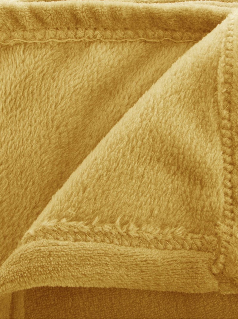 Grand plaid en flanelle extra doux OLLIS Jaune - Kiabi