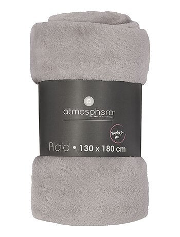 Grand plaid en Flanelle uni