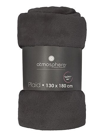 Grand plaid en Flanelle uni