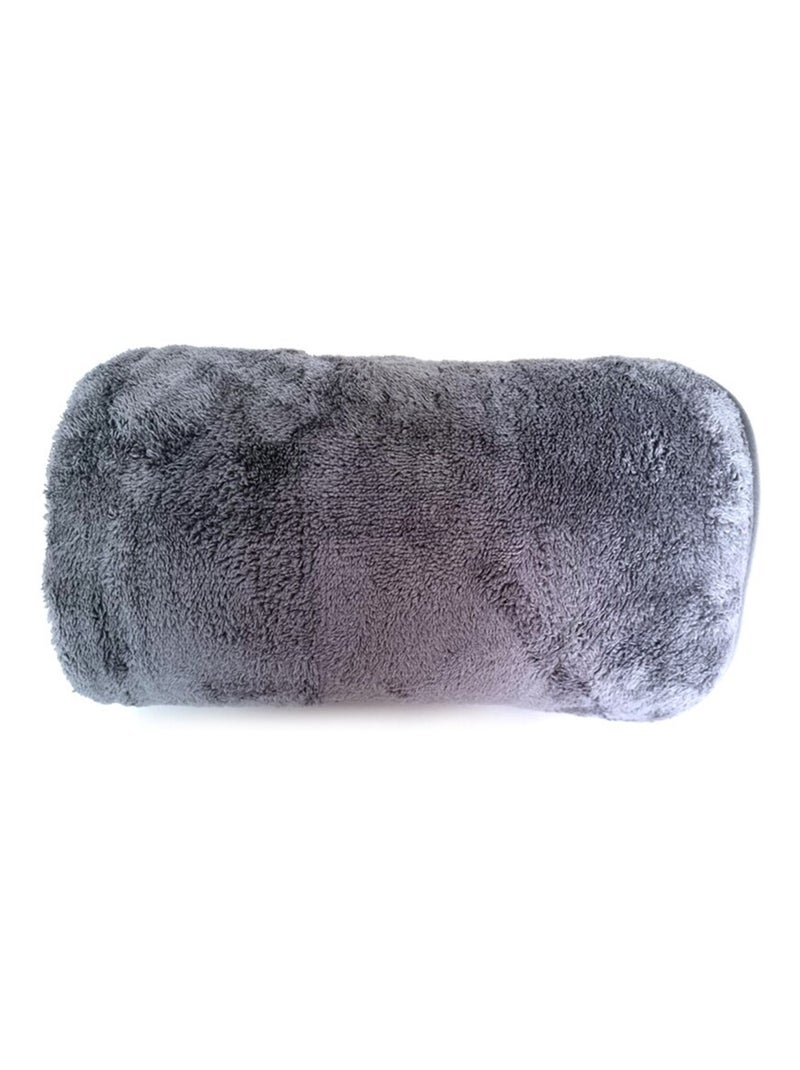 Grand Plaid Uni gris anthracite - Kiabi