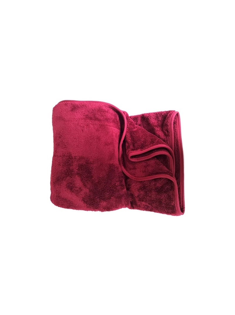 Grand Plaid Uni Rouge - Kiabi