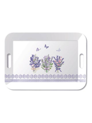 Grand plateau rectangulaire Belle Lavande