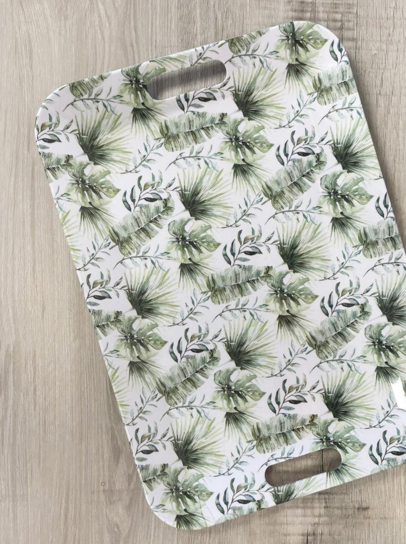 Grand plateau rectangulaire jungle Vert - Kiabi