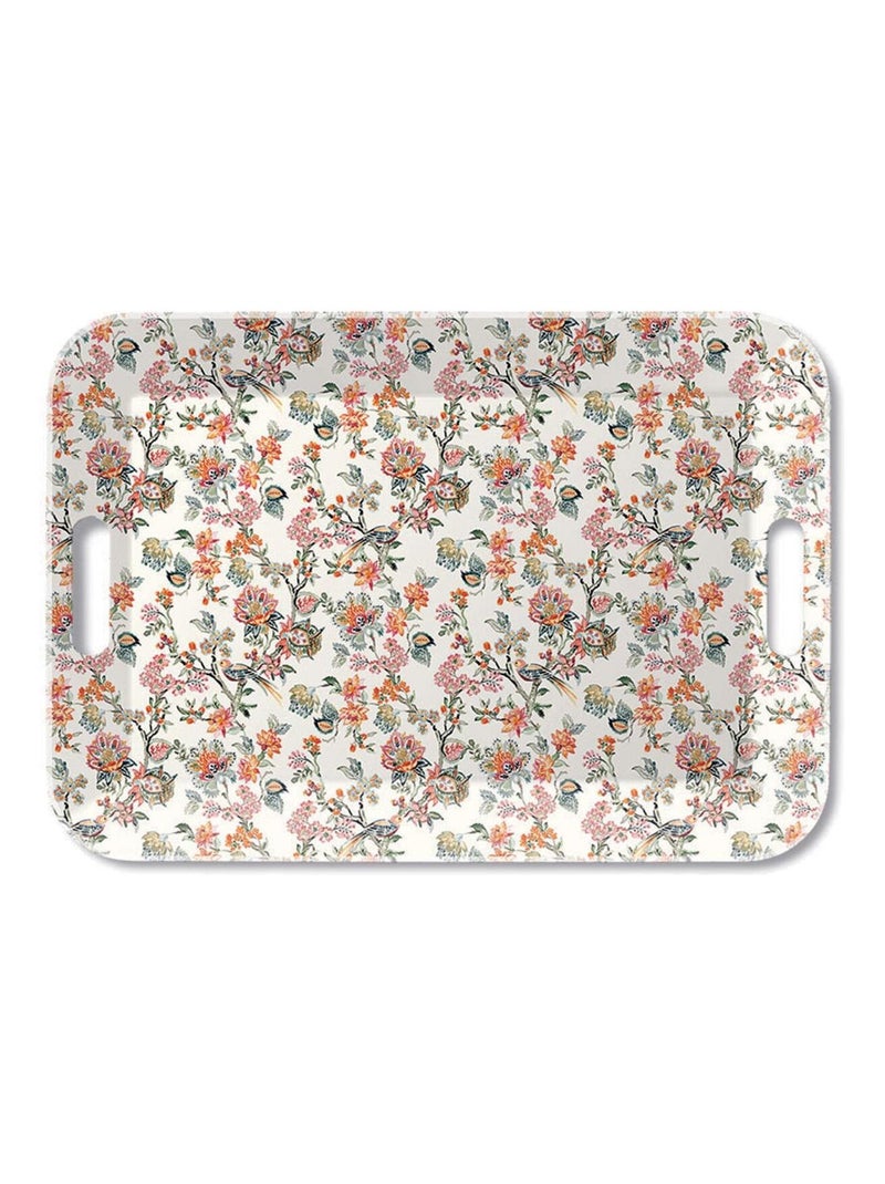 Grand plateau rectangulaire oriental Blanc - Kiabi