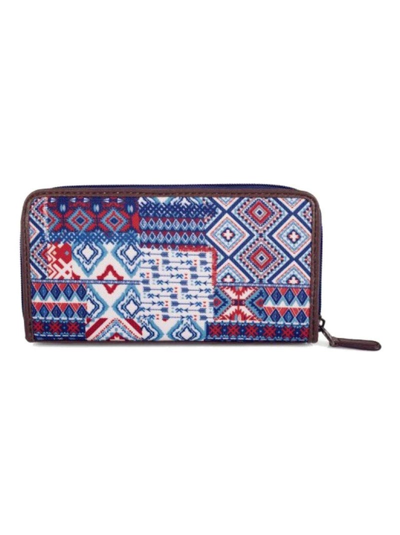 Grand porte monnaie jean Lois pour femme Bleu - Kiabi