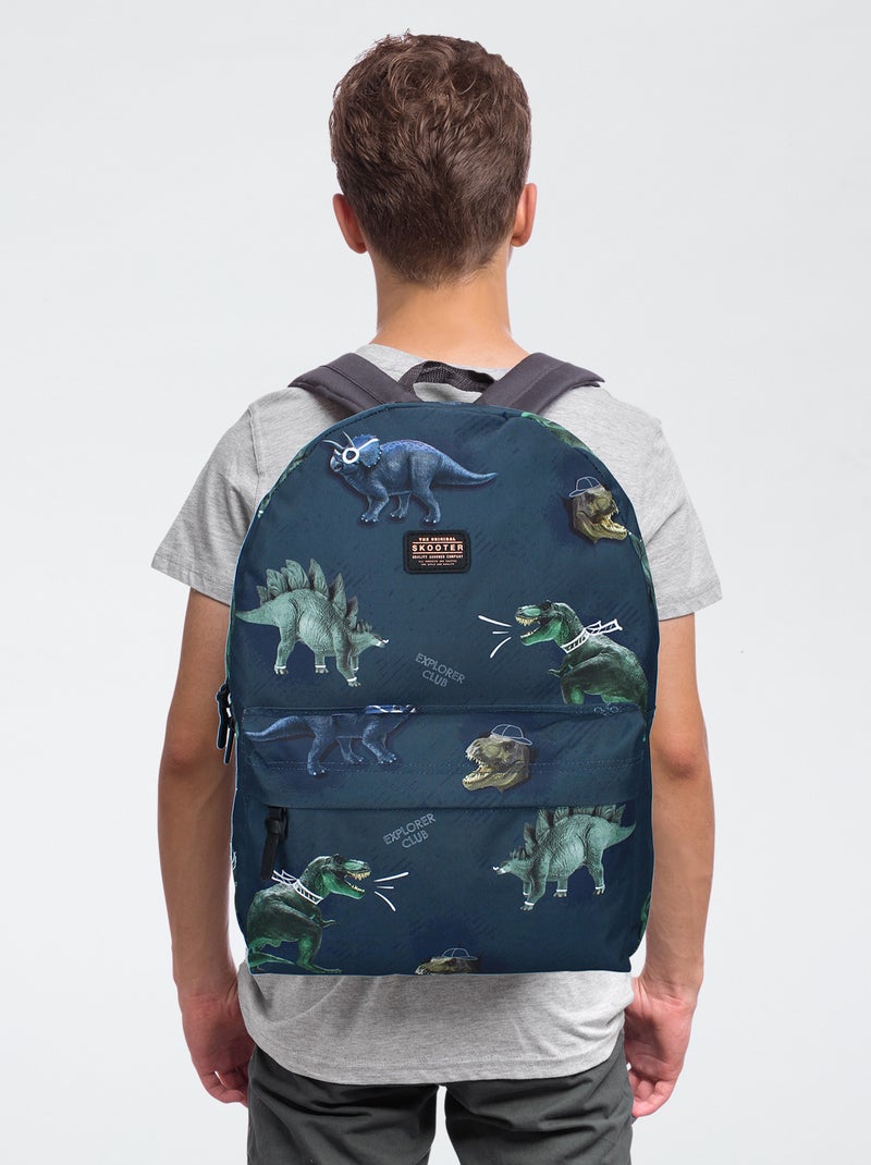 Grand sac à dos dino Bleu - Kiabi