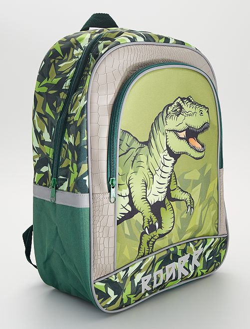 Grand sac à dos 'dinosaure'                             vert 
