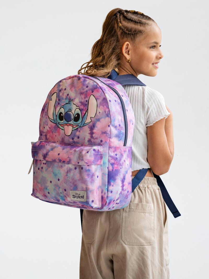 Grand sac à dos 'Stitch' Rose - Kiabi