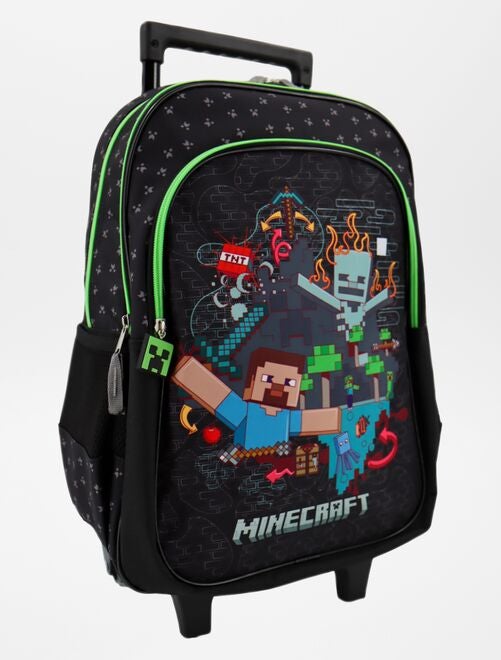 Grand sac à roulettes 'Minecraft' - Kiabi