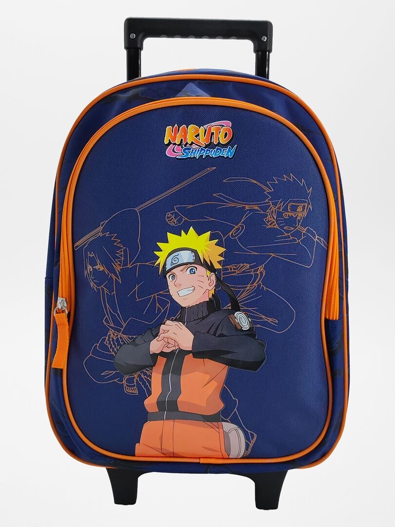 Grand sac à roulettes 'Naruto' bleu - Kiabi