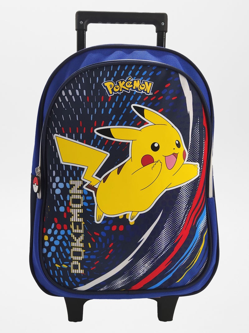 Grand sac à roulettes 'Pokemon' bleu - Kiabi