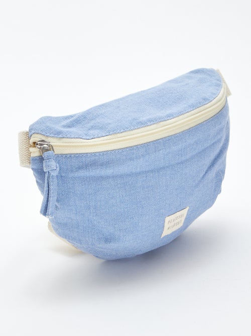 Grand sac banane avec étiquette tissée - Kiabi