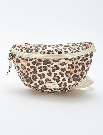 Grand sac banane avec étiquette tissée