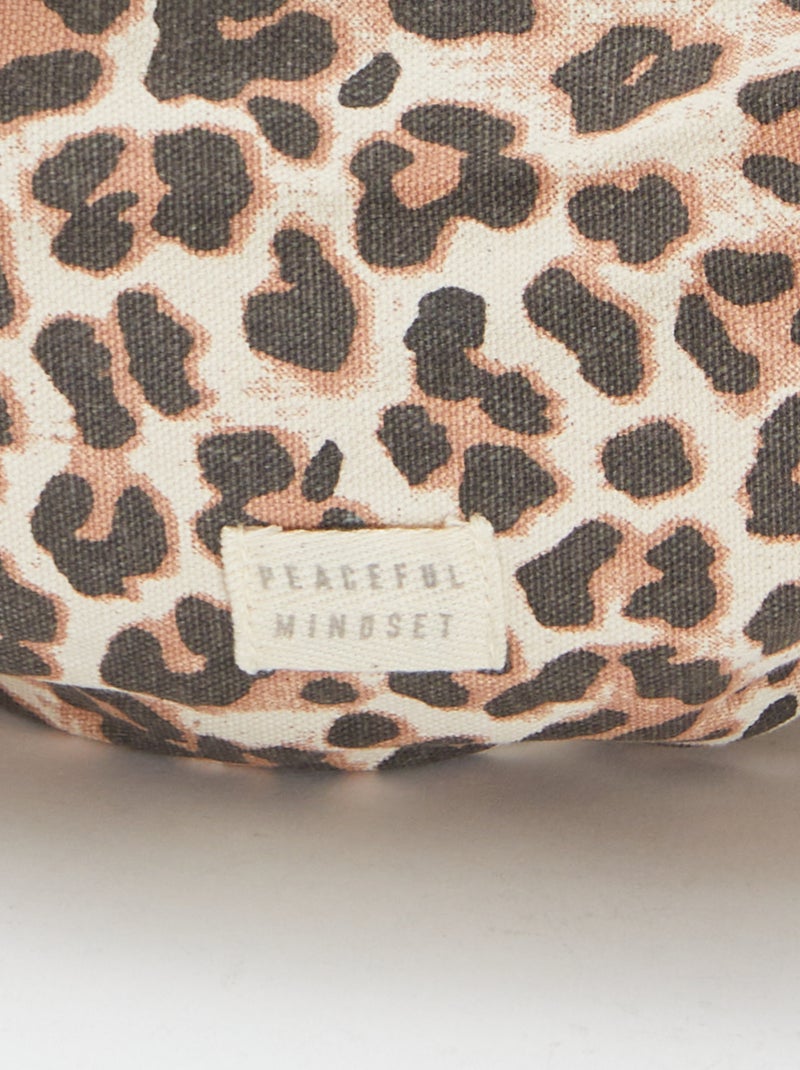 Grand sac banane avec étiquette tissée Léopard - Kiabi