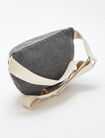 Grand sac banane avec étiquette tissée