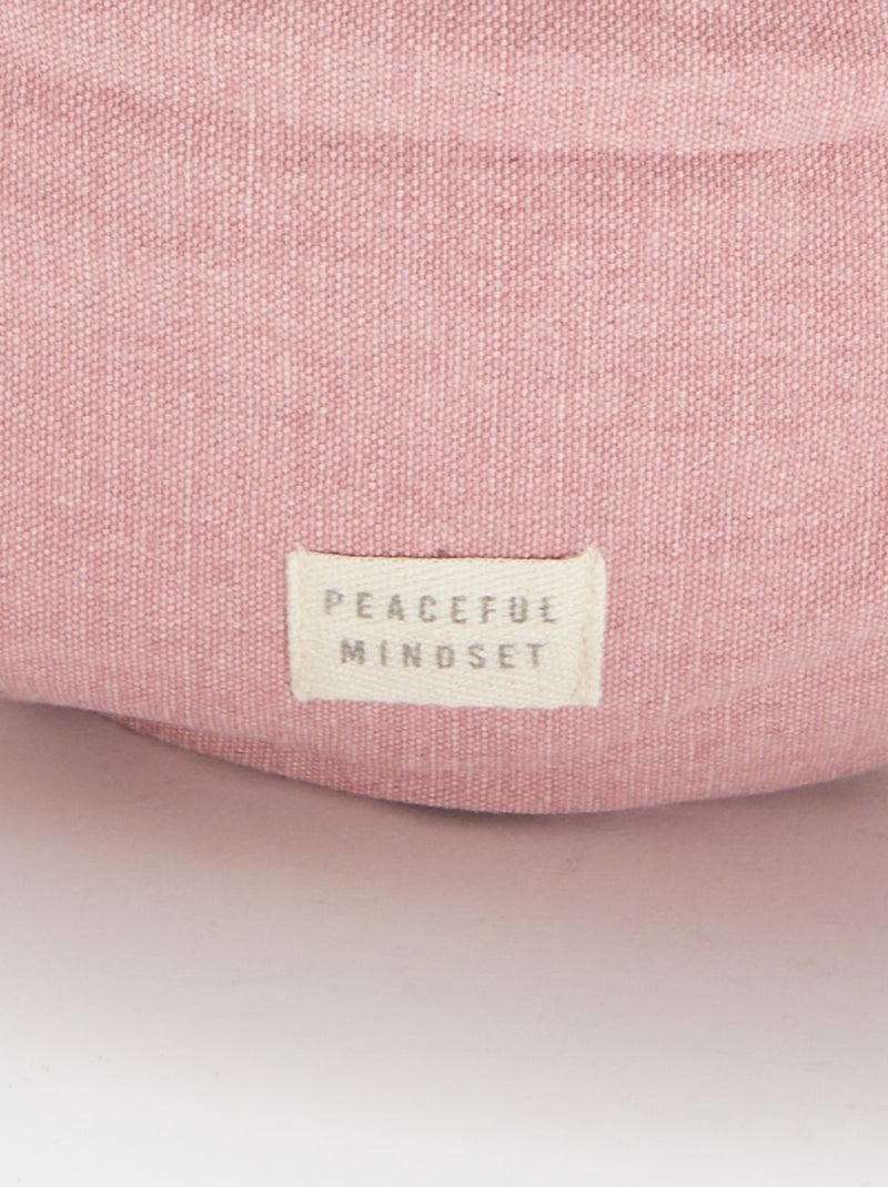 Grand sac banane avec étiquette tissée Rose - Kiabi