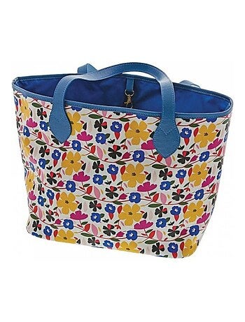 Grand sac Blanc et Bleu Alice au Pays des Merveilles