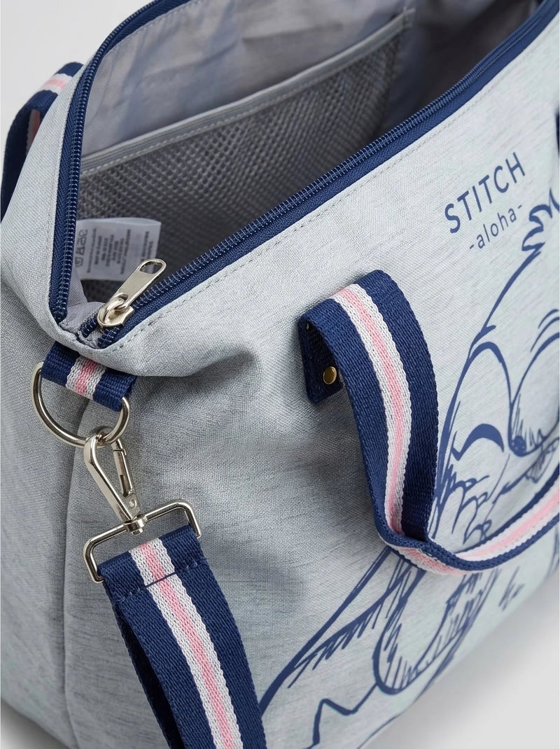Grand sac cabas bandoulière amovible stitch disney Gris - Kiabi