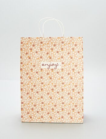 Grand sac cadeau imprimé