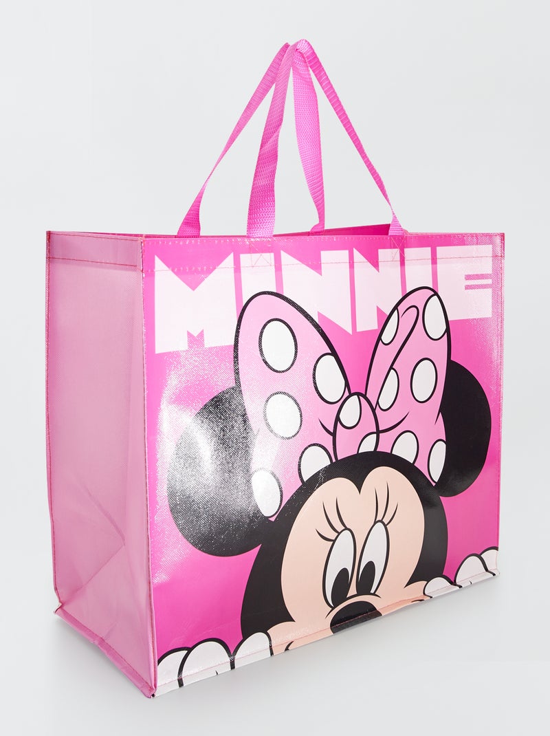 Grand sac en forme cabas 'Minnie' rose - Kiabi