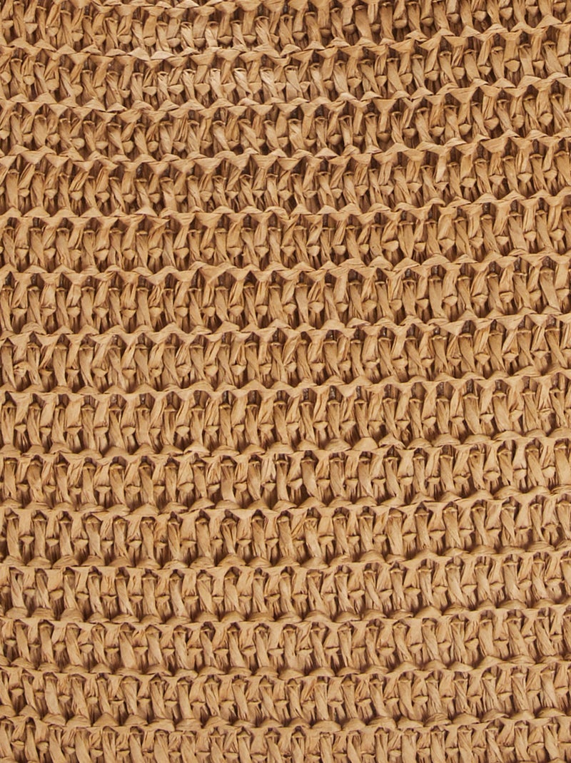 Grand sac en paille Beige - Kiabi