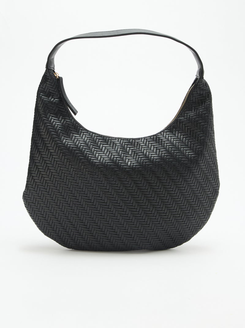 Grand sac en simili Noir - Kiabi