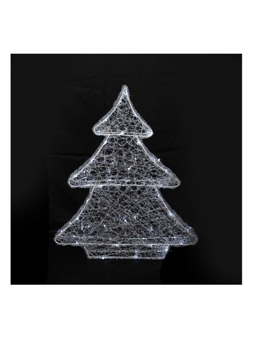Grand sapin lumineux 80 led - Kiabi