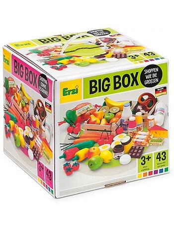 Grand set d'épicerie en bois 43 pcs