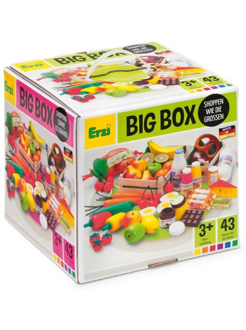 Grand set d'épicerie en bois 43 pcs - Kiabi