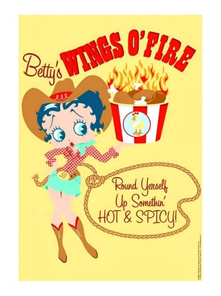 Grand sticker decoratif  Betty Boop 60 cm