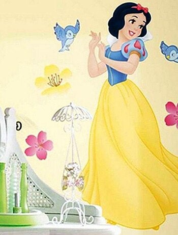 Grand sticker mural repositionnable Blanche-Neige